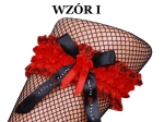 Podwiązka z błyszczącymi wzorami
